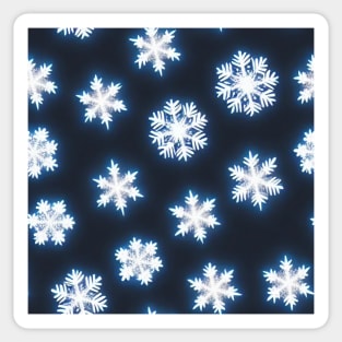 Just a Elegant Snowflake Pattern - Winter Wonderland Design for Home Decor Sticker